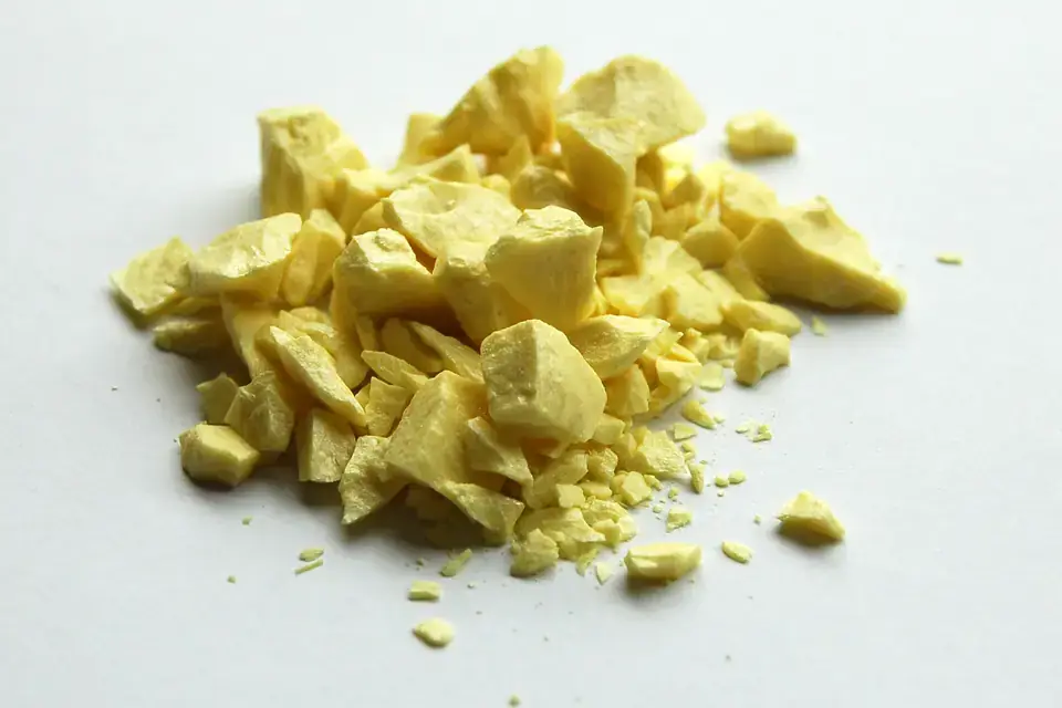 Kükürt, üretildikleri mineral