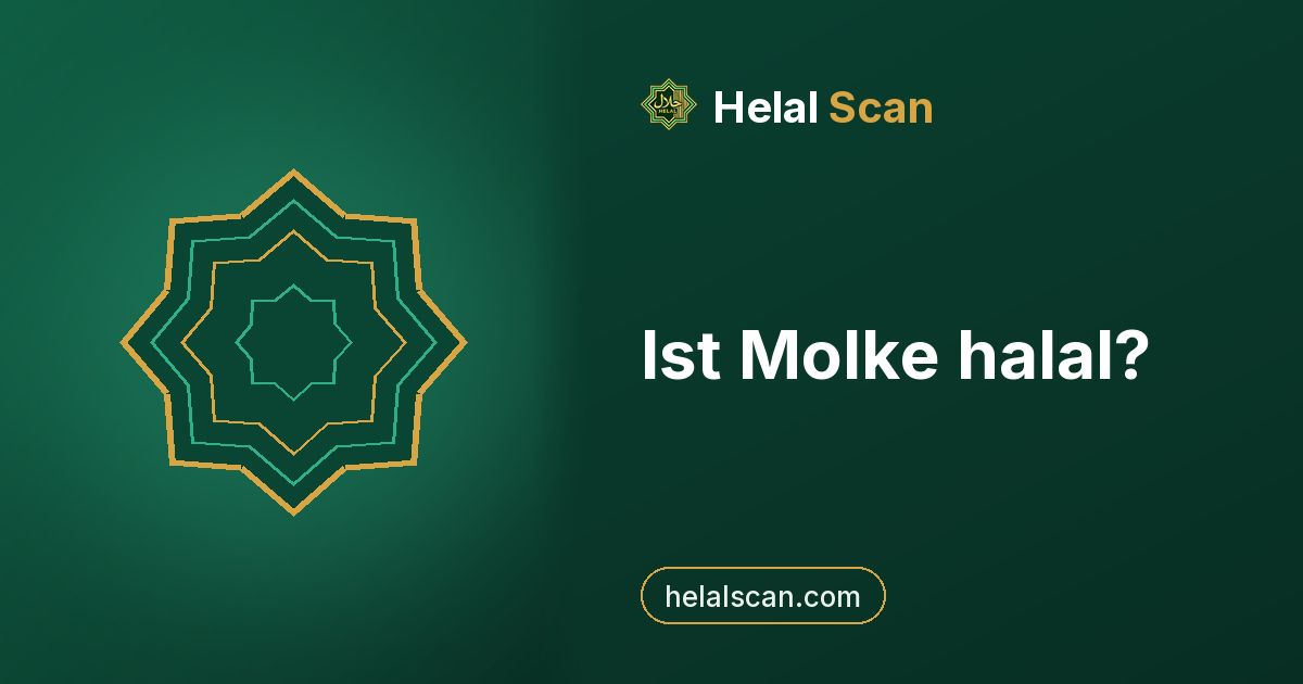Ist Molke halal?