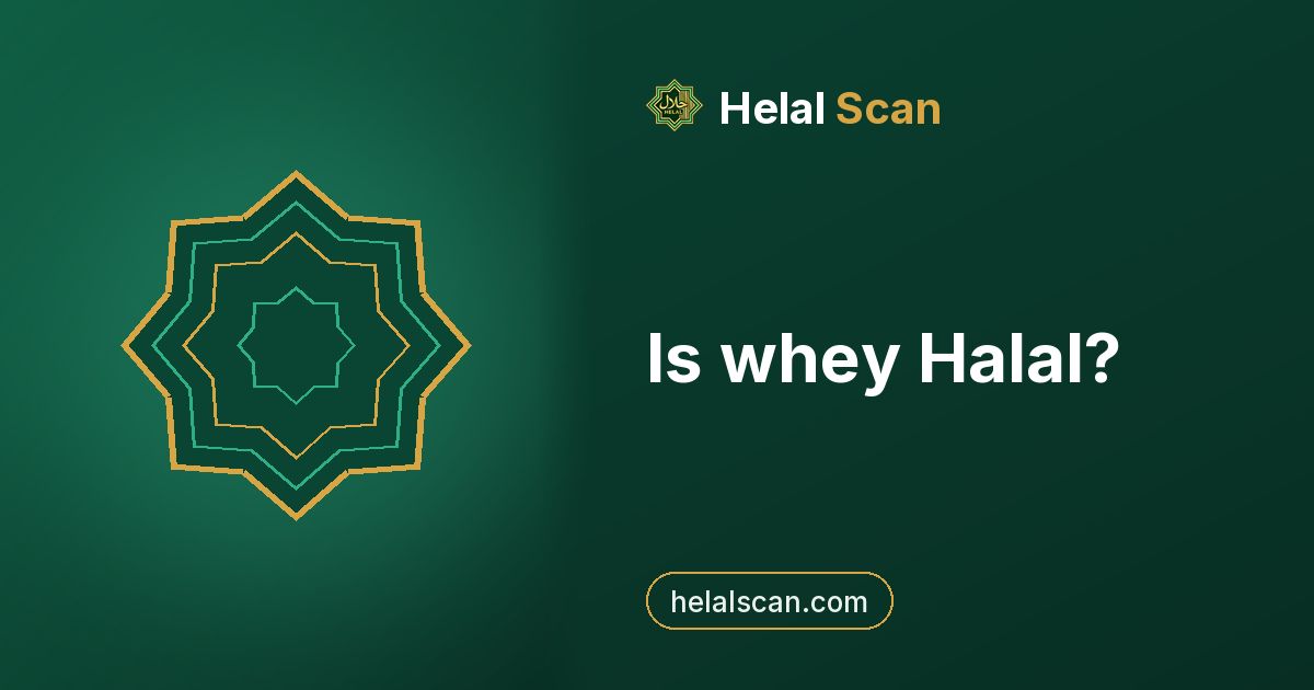 Is whey Halal?