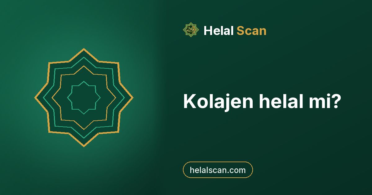 Kolajen helal mi?