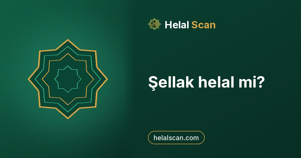Şellak helal mi?